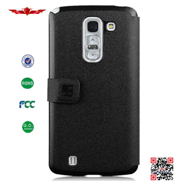 Hot Sell Ultra Thin Colorful PU Flip Leather Cover Case For LG G Pro 2 High Quality