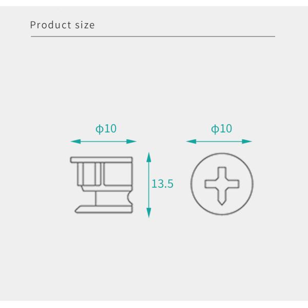 Robust Cam Lock Fastener Cabinet Connector SGS For Rta Furniture