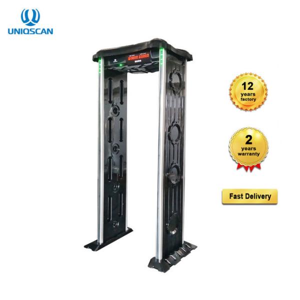 UNIQSCAN New Design Security Walk-Through Door Frame Metal Detector Gate 6 Zones ABS materials and IP65 waterproof