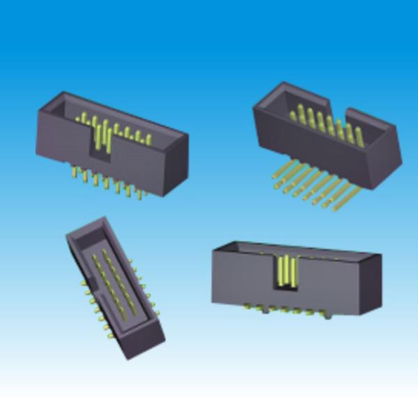 1.27mm Box Header Connector , SMT Surface Mount Pin Header Height 4.9