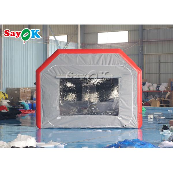 Inflatable Work Tent Grey Airtight Inflatable Air Tent Blow Up Spray Booth Car Painting