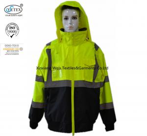 Quality High Visibility Water Proof Frc Rain Jacket / Fire Retardant Fleece Jacket for sale