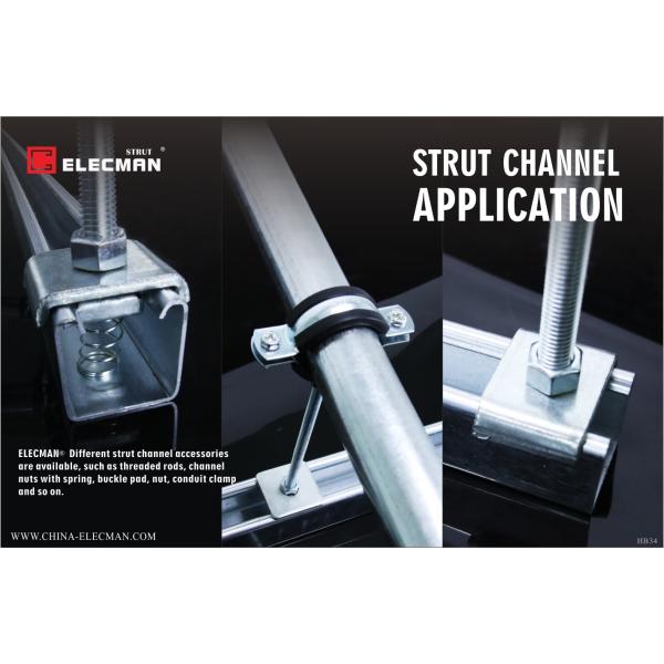 41mmx82mm Galvanized Steel Strut C Channels 1-5/8" X 3-1/4"