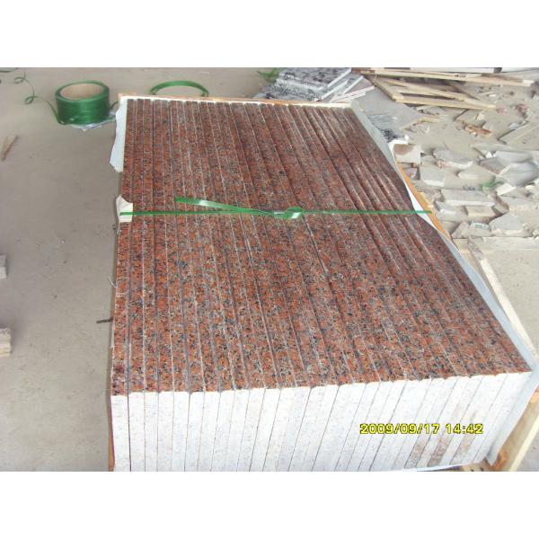 G562 Maple Red Granite Stair Treads slab tile cheap chinese stone Polished flamed
