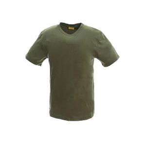 Quality Army green tactical wear 100% cotton T shirt military cotton fabric round neck shirt knitted men shirt for sale