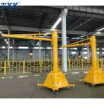 Electric Swing Standing Column Jib Crane 5 Ton Customized Span For Warehouse
