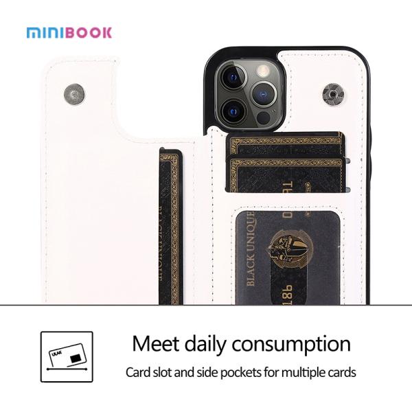 0.05kg Minibook Protective Mobile Phone Case for Iphone 13 12 PU Leather