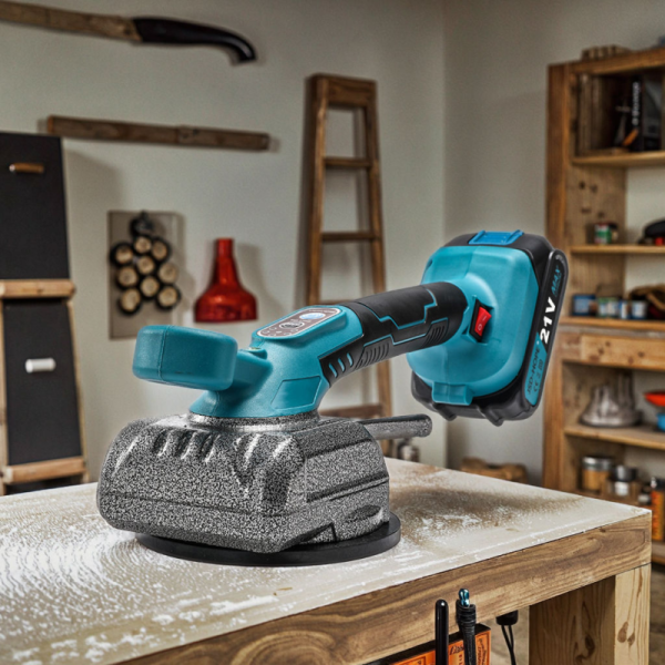 High-Power Electric Tile Vibrator - Automatic Floor Leveling Tool with Vibration System