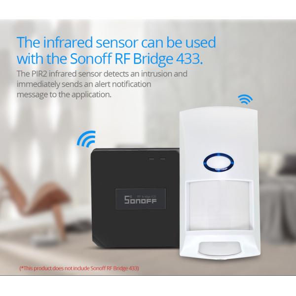 Sonoff Pir2 Smart Motion Sensor Detector 433 mhz Wifi Wireless Alarm Security System For Smart Home