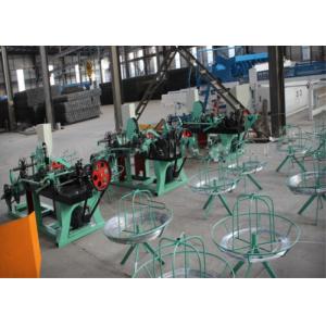 PVC Coated Wire Barbed Wire Fencing Machine , Fully Automatic Barbed Wire
