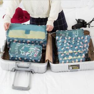 Quality 6 Pieces Polyester Travel Laundry Bag For Shoes Clothes for sale