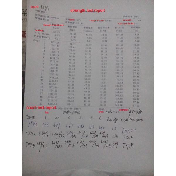 Raw White Polyester Spun Yarn 20/2 20/3 For Jeans And Thick Cloth