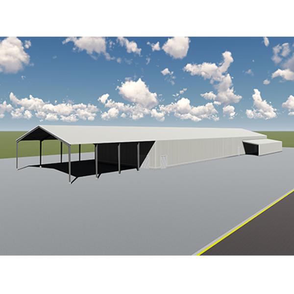 Hay Shed Construction Steel Structure Factory Building Prefab Customized Color