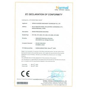 Henan Huafood Machinery Technology Co.,Ltd. Certifications