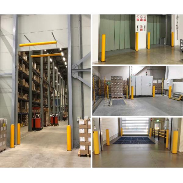 B06: Anti-Collision Guardrails Safety Post Warehouse Safety Bollard Traffic Guardrails