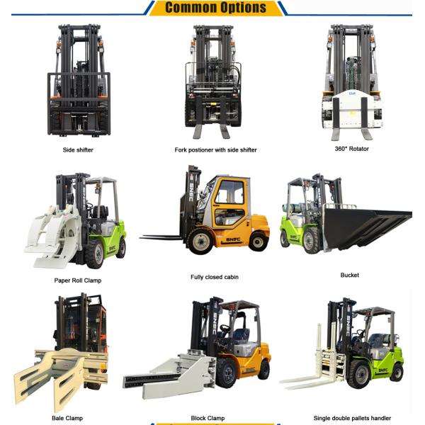 China 3.5ton Diesel Forklift with Block Clamp Price
