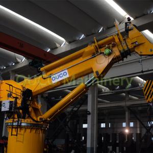 Quality CCS Roof 8T Telescopic Boom 15M Marine Deck Crane for sale
