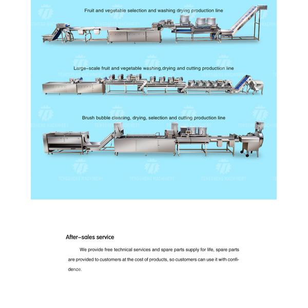Automatic Vegetable And Fruit Production Line Selection Cutting And Washing Machine