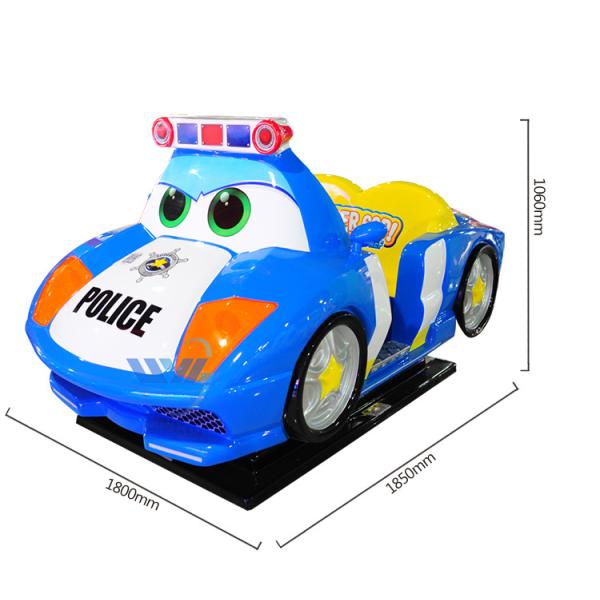 Coin Operated Kids Swing Machine Custom Sticker With 12 Months Warranty