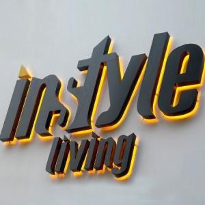 50000 Hours Working Lifetime Direct Supply 3D Letters Backlit Sign Channel