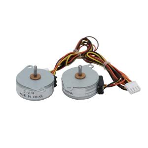 Quality Permanent Magnet Micro Stepper Motor And Gearbox 24V 4 Phase For MIni Printer 35MM for sale