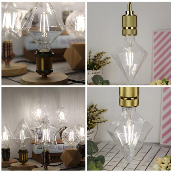 D110 4W edison led filament bulbs E27 Vintage led diamond shape LED filament bulb