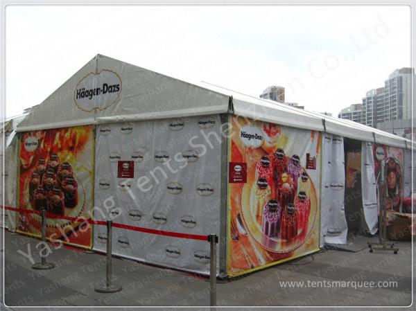 Buy Custom Aluminum Frame Printed Fabric Tent Structures , Corporate Event Tent at wholesale prices