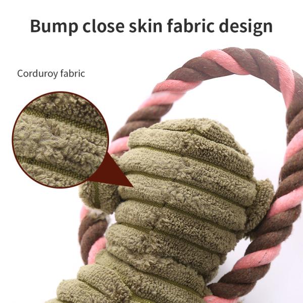 Monkey Shape Indestructible Plush Dog Toys Soft Dog Toys For Heavy Chewers