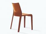 Lisbona Tanned Saddle Leather Chair With Hand Sewed Covering 47 X 52,5 X 81 Cm