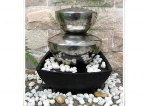 China Outdoor Garden Fountain Sculpture Contemporary Stainless Steel Water Features on sale