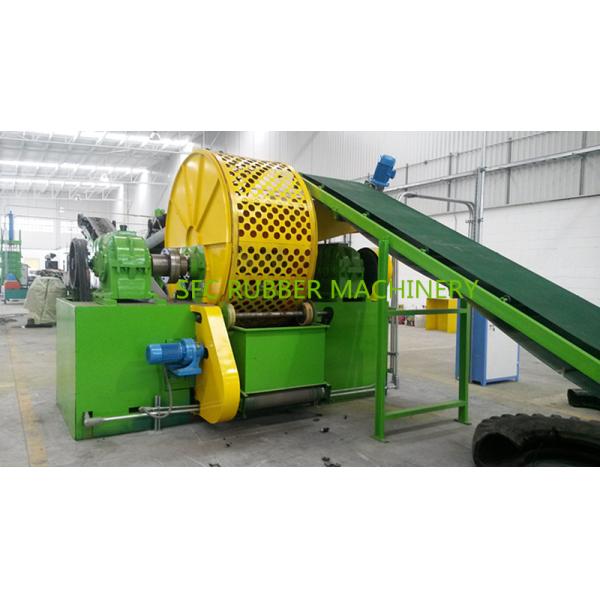 Customized Auto Waste Tire Recycling Machine , Crumb Rubber Machine