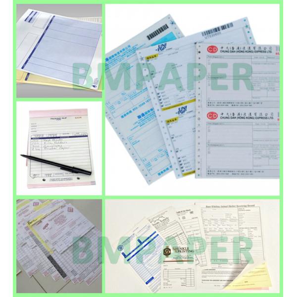 55gsm Multi Colors Carbonless Copy Paper For Courier Waybill Clear Image
