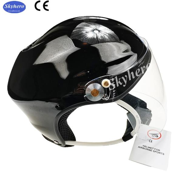 Black Aviation helmet high quality aircraft helmet light fly helmet for sale fiber glass Pilot helmet
