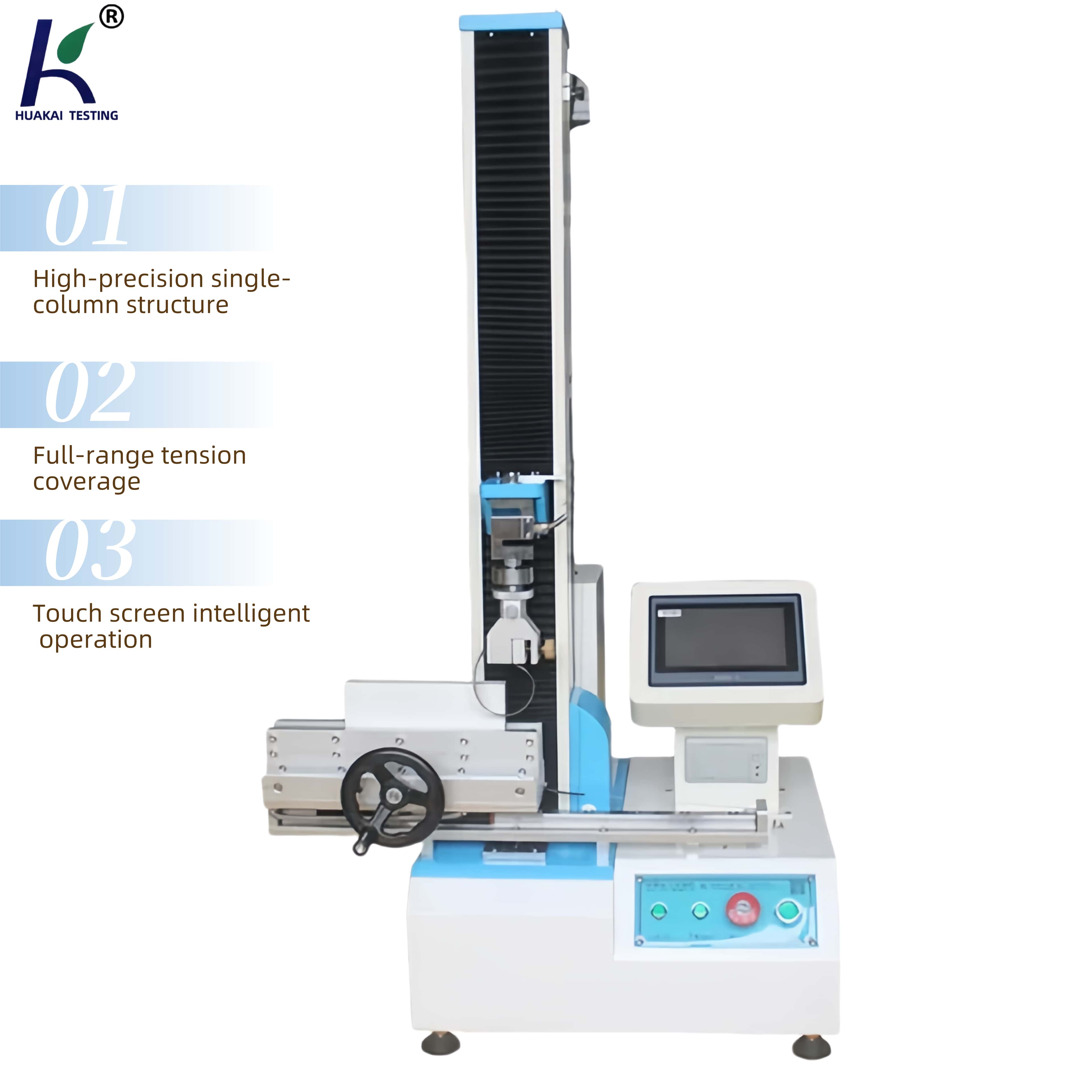 Single Column Computerized Automatic Electronic Tensile Testing Machine for Rubber Universal Materials