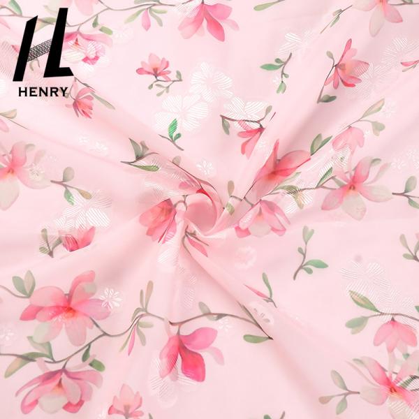 ODM Polyester Woven Fabric Chiffon Printing For Dress Garment