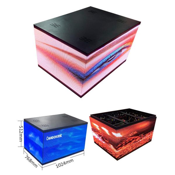 Irregular Shape Cube Magic Square P4 Flexible Led Screen