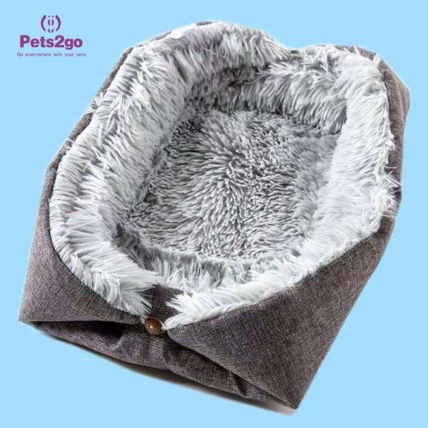 Mechanical Wash Plush linen Memory Foam Pet Bed Mat