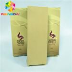 Moisture Proof Food Packaging Side Gusset Coffee Bag With Tin Tie / Degassing