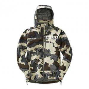 China Custom Men lightweight jacket Waterproof Breathable Camouflage Fishing Rain Jacket Outdoor Camo Hunting Jacket on sale