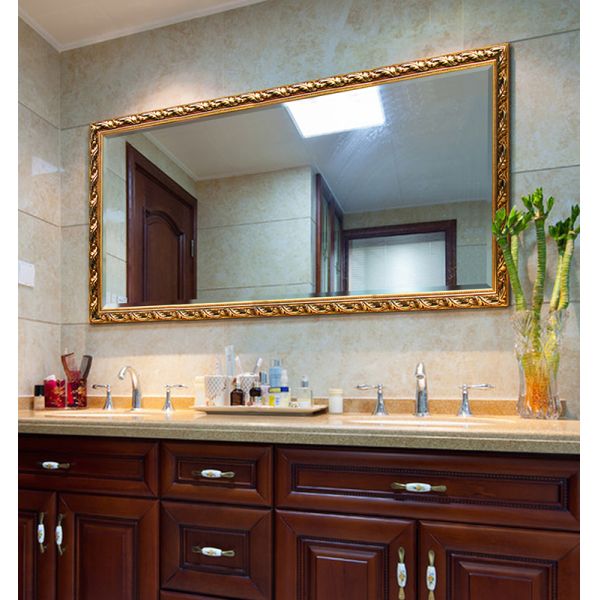 Rectangular Commercial Full Length Mirrors Shatterproof Plastic Frame Bathroom Mirror IP44