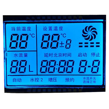 Low Power Consumption TN LCD Display Big Size Segment Module for Smart Thermostat