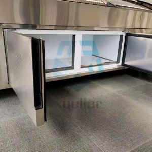Quality 220V Glass Door Chest Freezer R134A Or R290A Painted Steel for sale