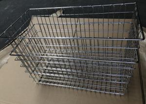 Quality Stainless Steel 304 Welded Wire Storage Basket / Kitchen Drawer Basket for sale