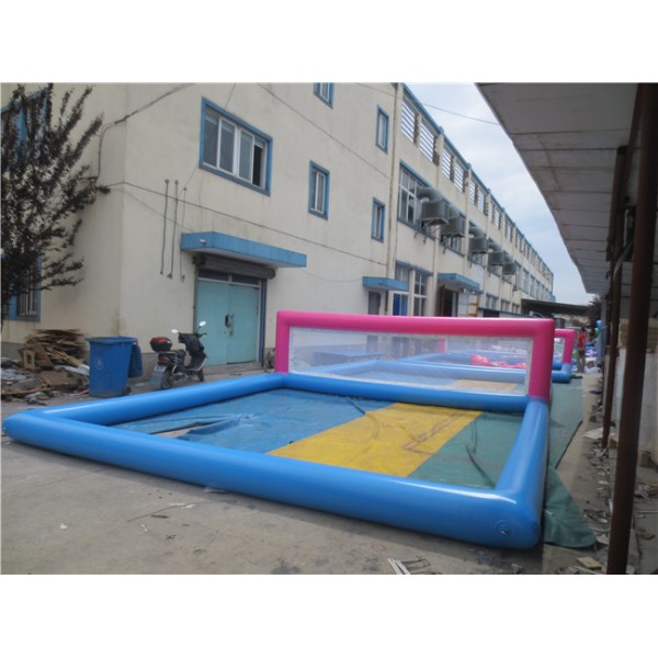 Popular Water Inflatable Volleyball Court Inflatable Float Volleyball Net Water Park Inflatable Pool Floating Volleyball Court