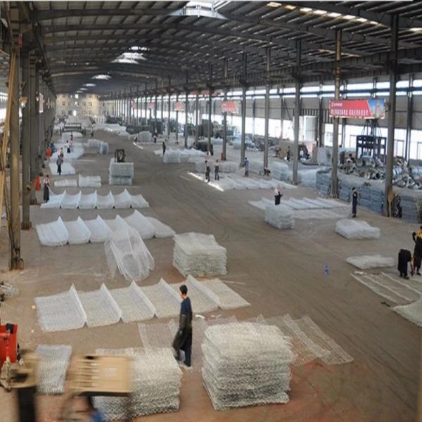 Galvanized 60 X 80mm Dia 2mm Gabion Wire Mesh Square Hole