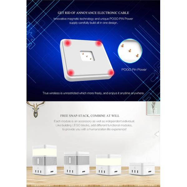 Smart DIY Kit LED Light Bluetooth Speaker Gesture Sensor Wireless Charger 2200mAh