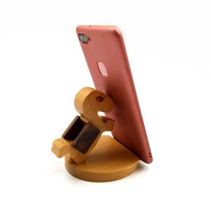 Quality OEM Wooden Phone Holder Nature Animal Shaped for All Mobile Phones for sale