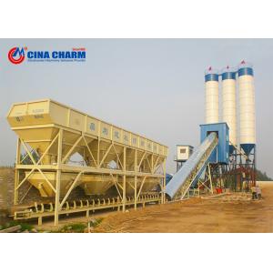 Quality Stationary Belt Conveyor 1500L HZS90 Concrete Batching Plant for sale