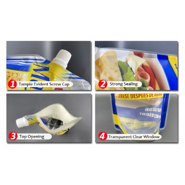200g Sauce Pouch Packaging Squeezable With Food Grade Materials