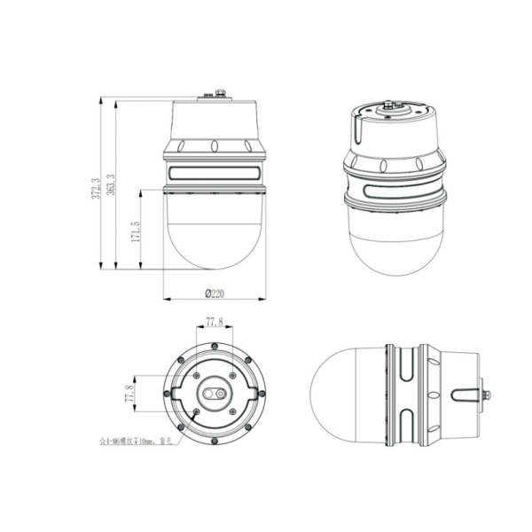 NYRD3000-3D with 360° scanning, strong dust penetration, volume accuracy ±0.5%